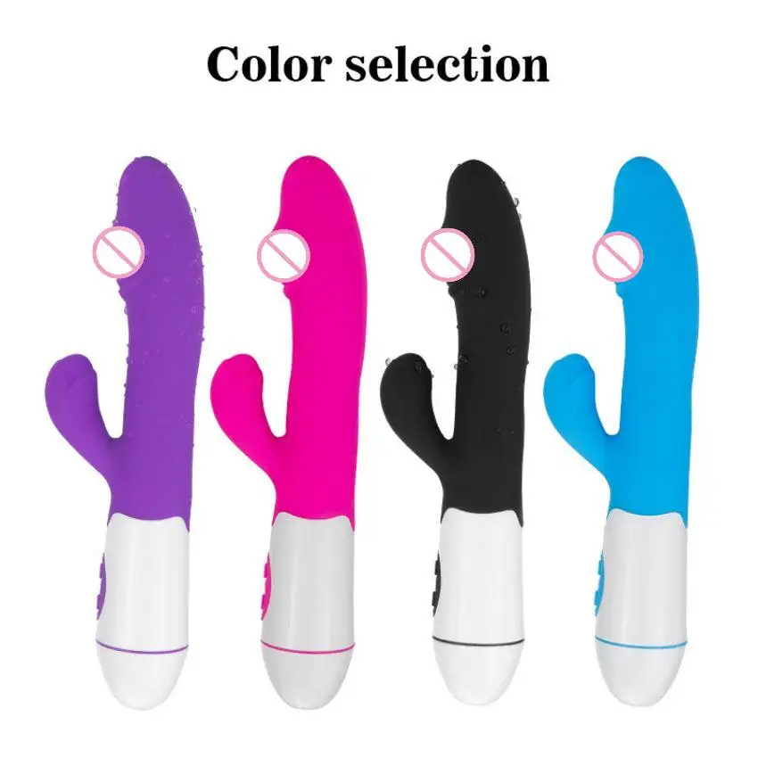 Realistic Dual Rabbit Dildos Woman G-Sports Clitoris Massager Stimulation Sex Toys Dildo Vibrator For Women