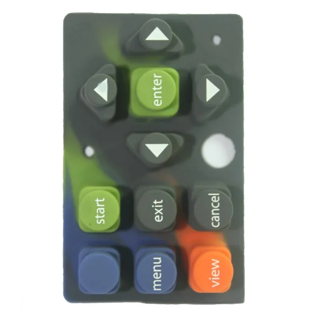 Customized High Quality Silicone Keys Rubber Keyboard Backlit TV Remote Control