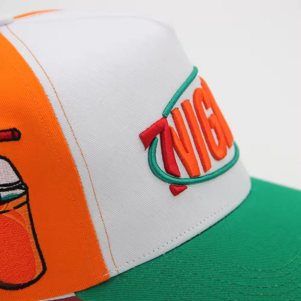 Cap manufacturer Custom 5panel cap curved brim structured  embossed logo baseball cap