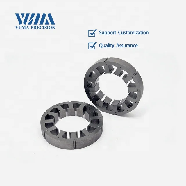 Electric motor stator and rotor lamination stator for brushless motor