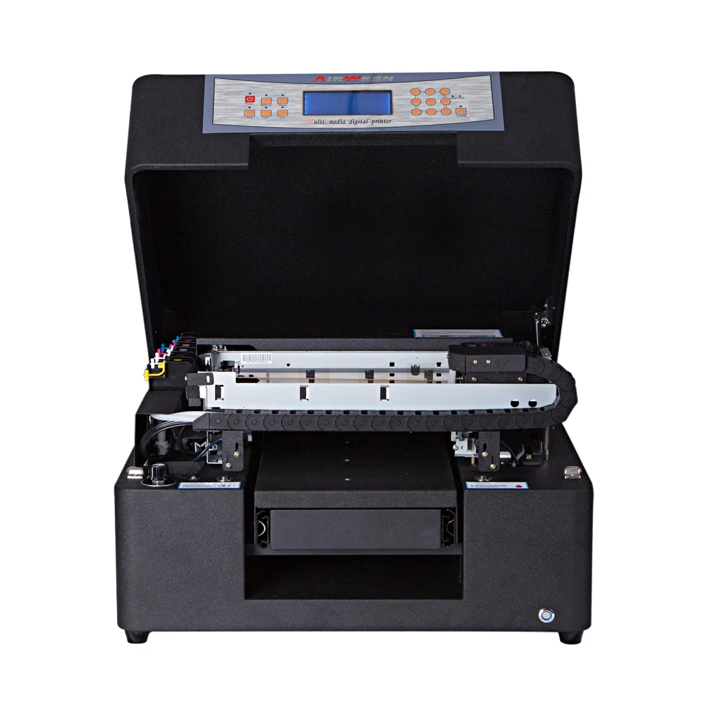 A4 Mini UV Printer Full Automatic 6 COlor Flatbed UV Printing Machine For Cell Phone Case Number Cards Golf Ball