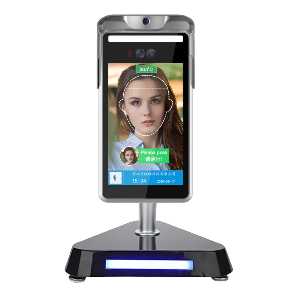 Face Recognition With Temperature Measurement Access Control Biometric Attendance