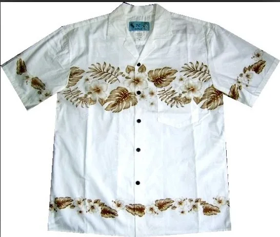 Мужская Летняя Пляжная гавайская рубашка с принтом на заказ