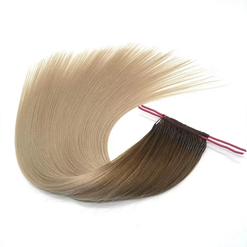 Wholesale T4/24 Cuticle layers Remy Human Hair line Hair Cotton Thread Korean Hair Extensions