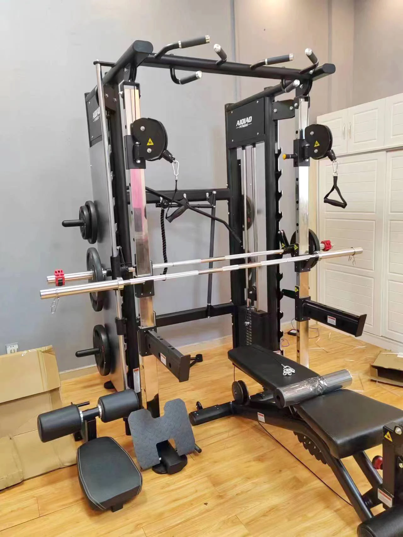 Commercial All In One Gym Fitness Equipment Home Use Strength Bodybuilding Multifunctional Smith Machine