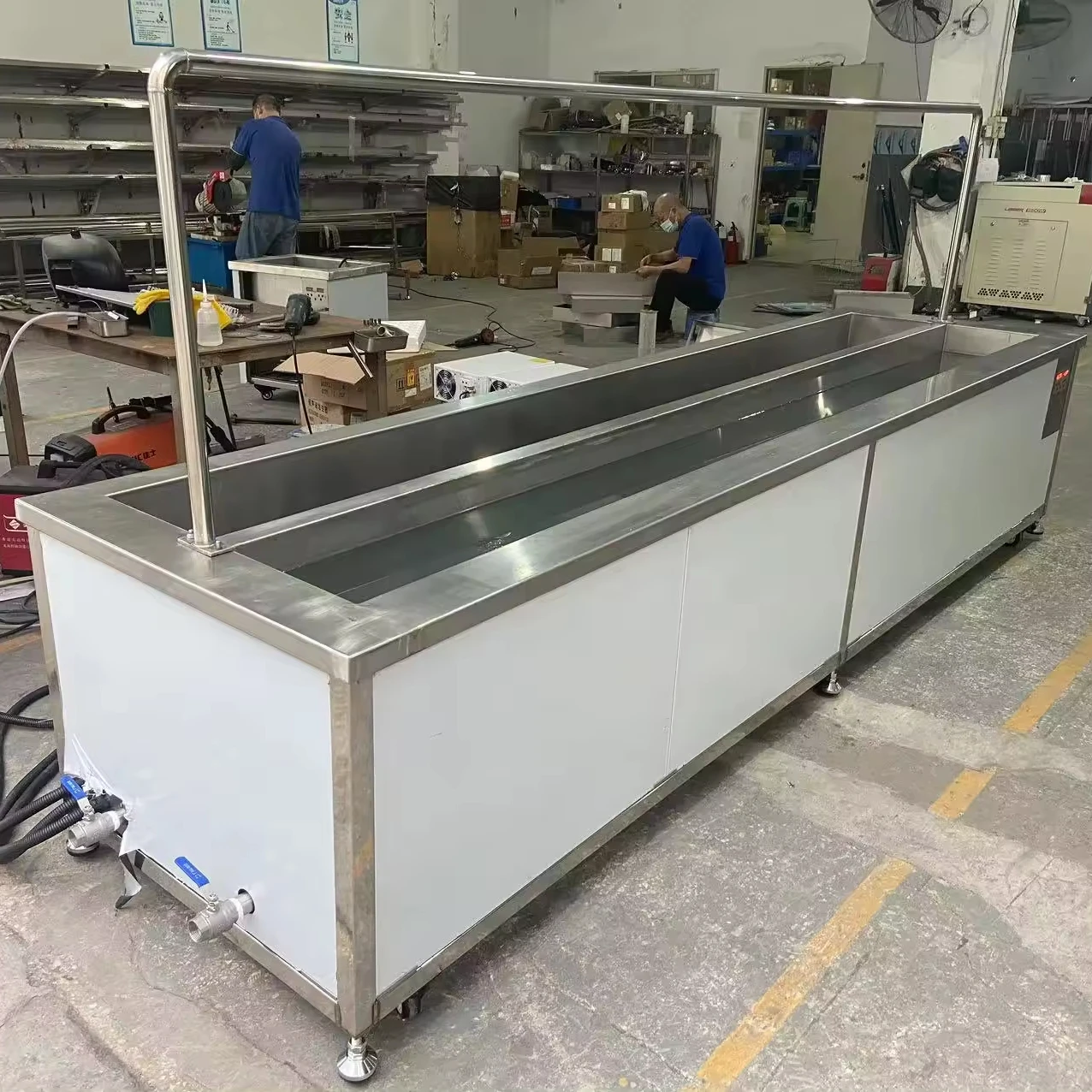 330L ACMESONIC Industrial Ultrasonic Blinds Cleaning Machine Rinsing Tank Ultrasonic Cleaner Engine Electric Shenzhen Provided