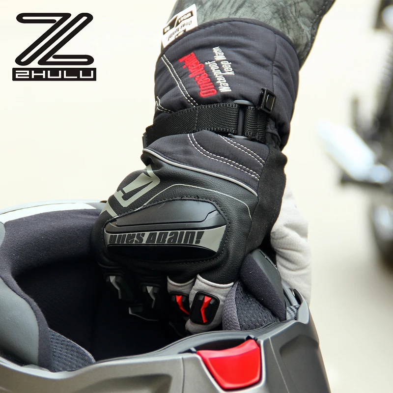 New Arrival Winter Warm Waterproof Anti vibration Motorcycle Riding Gloves