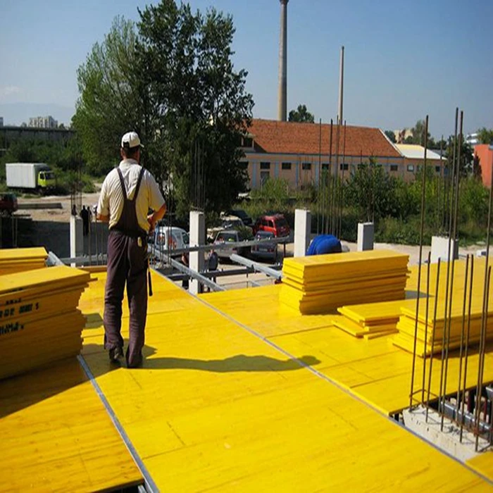 27mm pine core 3ply yellow shuttering panels / construction formwork panels price