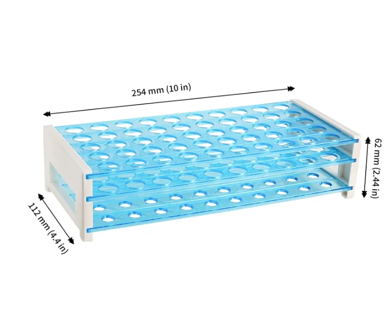 Clear Plastic Test Tubes Rack 32/40/50/60/90 well for Dia 10/12/15/18/20/32mm Tests Tube Rack for Scientific Experiments