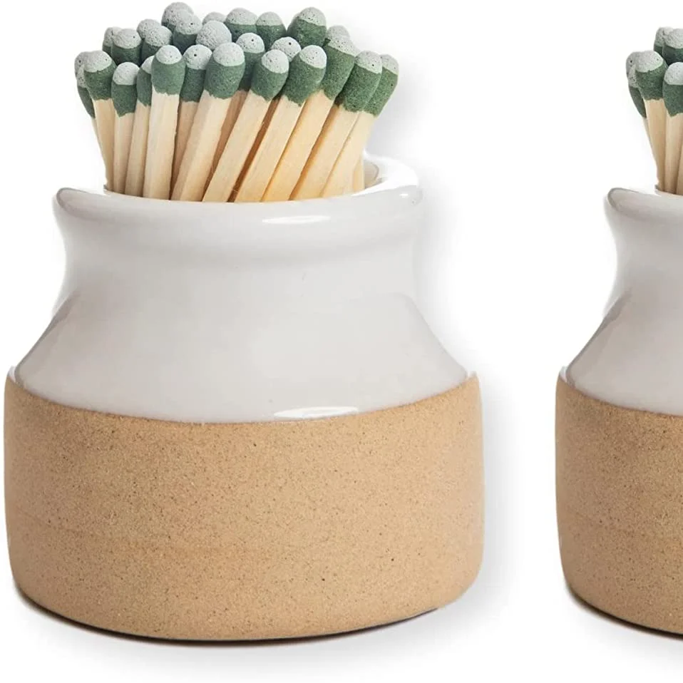 Uobobo, оптовая продажа, фарфоровая декоративная банка для спичек, белая банка для спичек