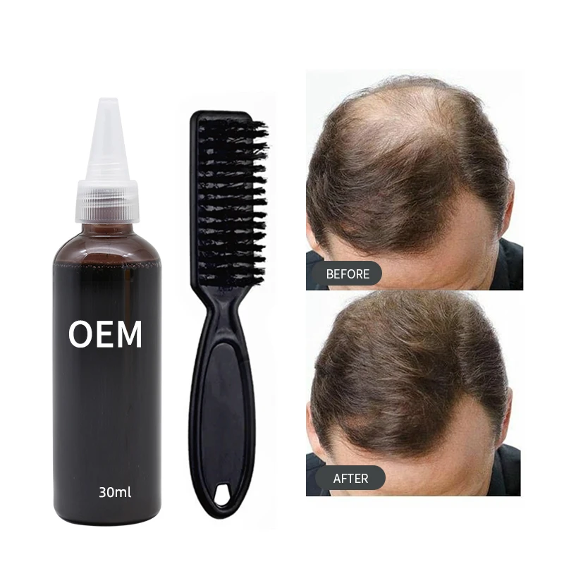 Custom barber hair black enhancement beard color dye waterproof air brush liquid makeup airbrush beard paint