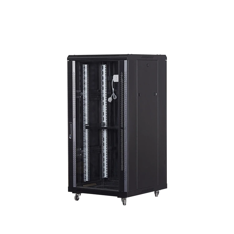 19 Inches Rack Server Cabinet 22u Rack Server Rack Mount Server Chassis Made in China Toughened Glass Door or Mesh Door 1200mm