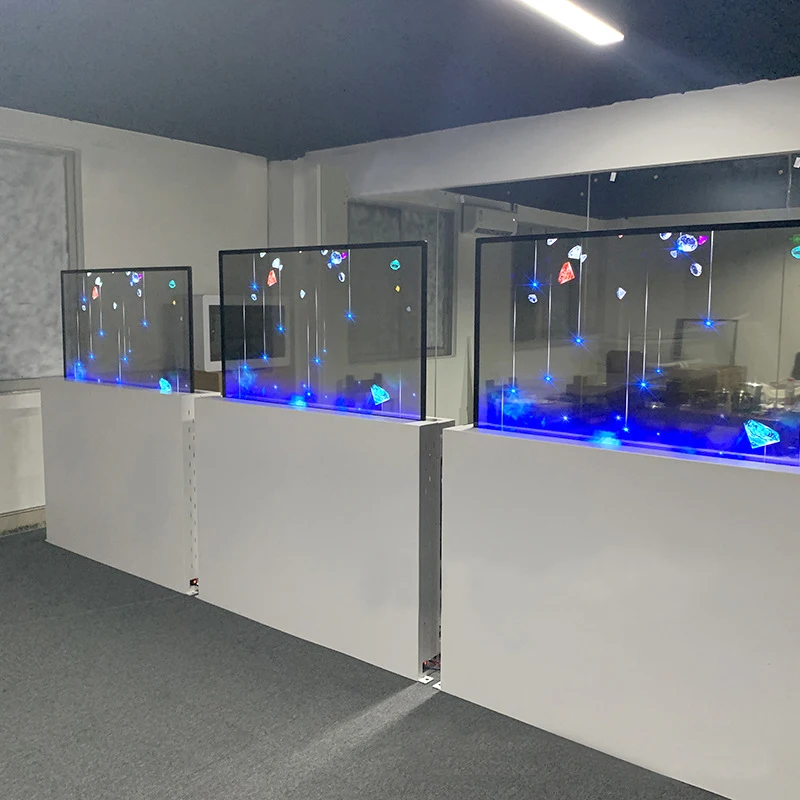 Крытый 55 дюймов ooled прозрачный дисплей экран панели для рекламы