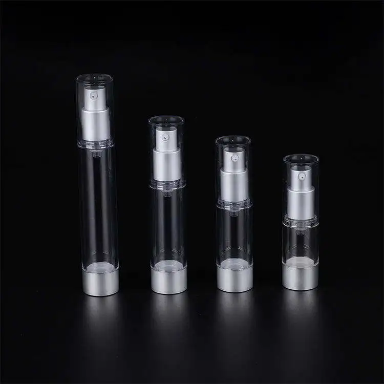 Vacuum Pump Skin Care Packaging Container Plastic Airless Lotion Bottle With Various Small Volume Cosmetic Airless Bottle