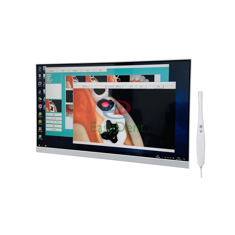 HD 1080 all-in-one core i5 intel win10 256G computer with 24-inch touch capacitive screen and  TV Holder use Dental chair unit