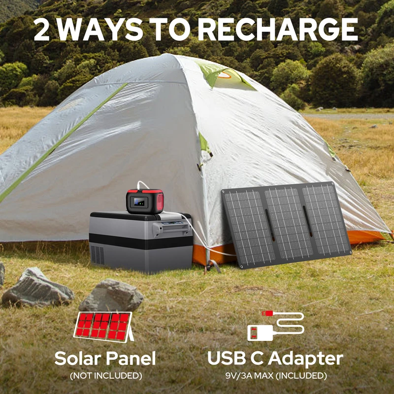 wholesale 2024 new product portable solar power bank station inverter with 120w 26400mAh