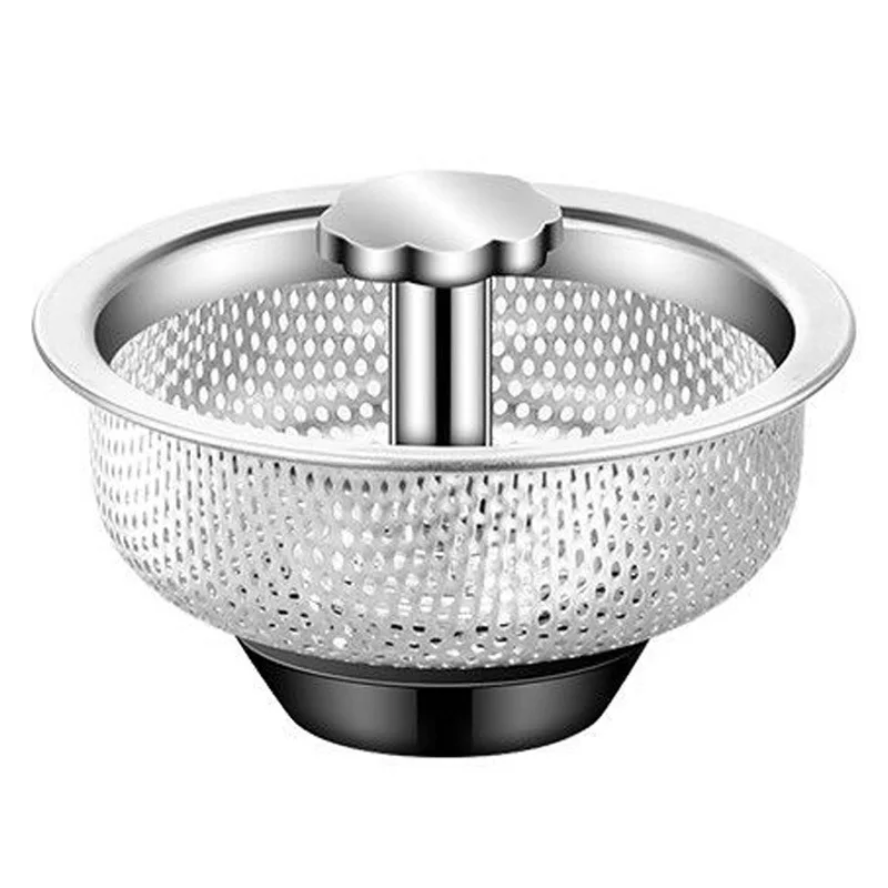 Hot Sale Kitchen Leftovers Stainless Steel Filter Hanging Net Anti-clogging Sink Drain Hole Trash Strainer