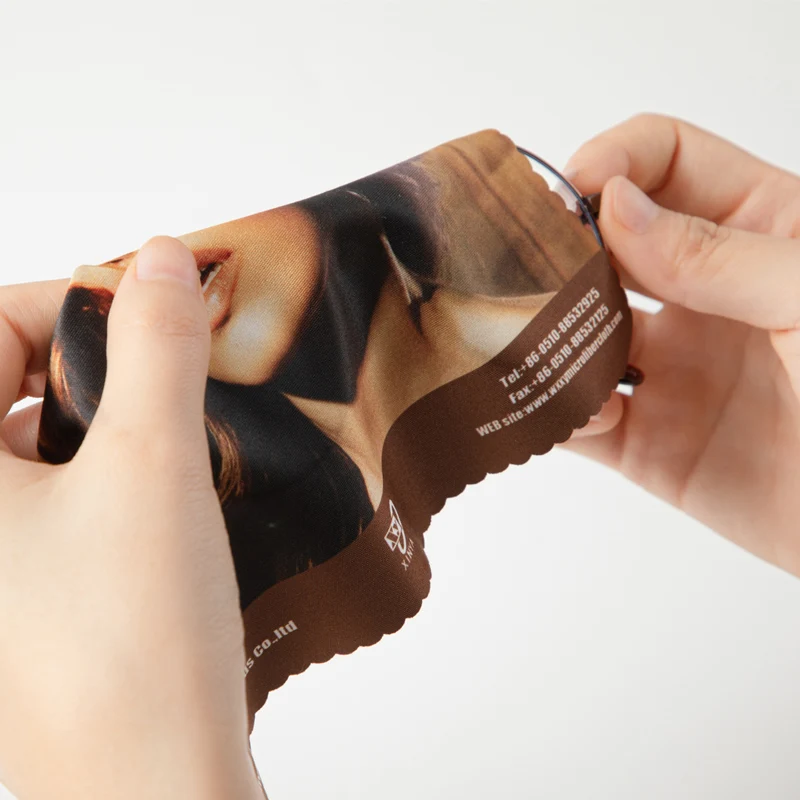 Microfiber Glasses Sunglasses Eyeglasses Cleaning Cloth With Logo Custom Print Digital Printed Glasses Cleaning Cloth