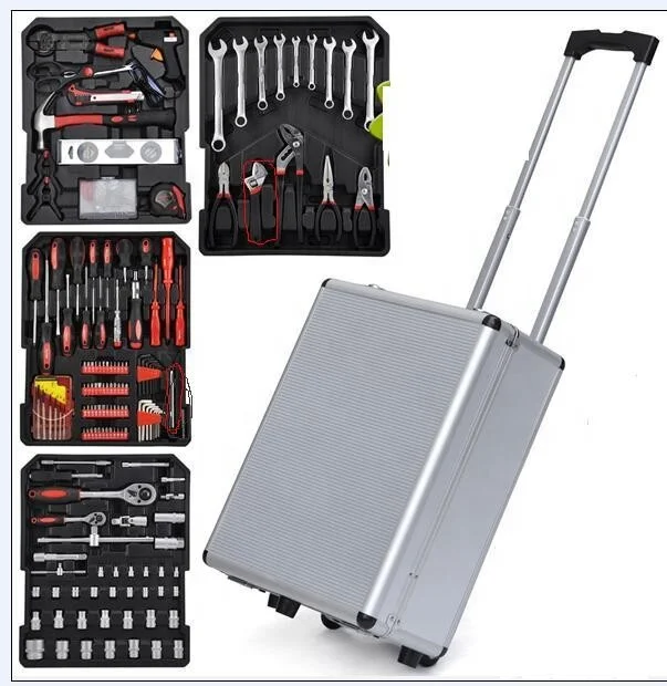 Hot wholesale 399pcs portable and durable aluminum household swiss tech kraft tools set