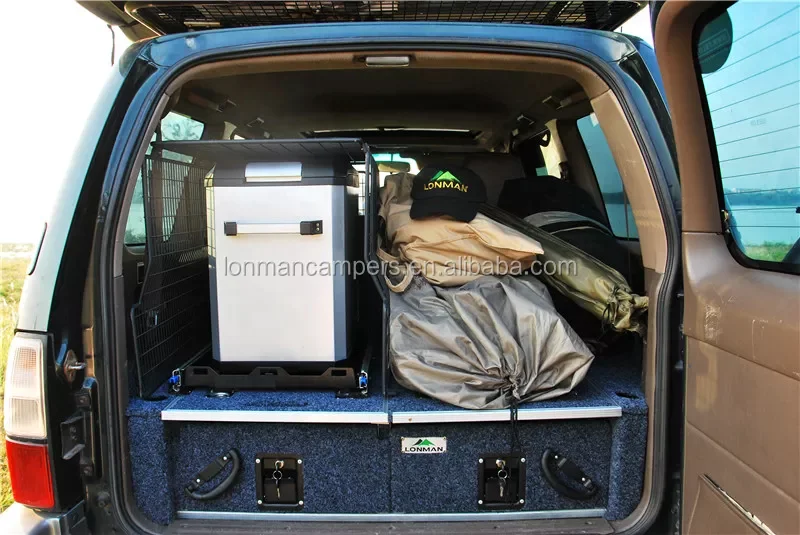 4X4 UTE Drawers for Cargo Storage Interior Camping Mobile Kitchen Stainless Steel for Land Cruiser Model camp kitchen drawer