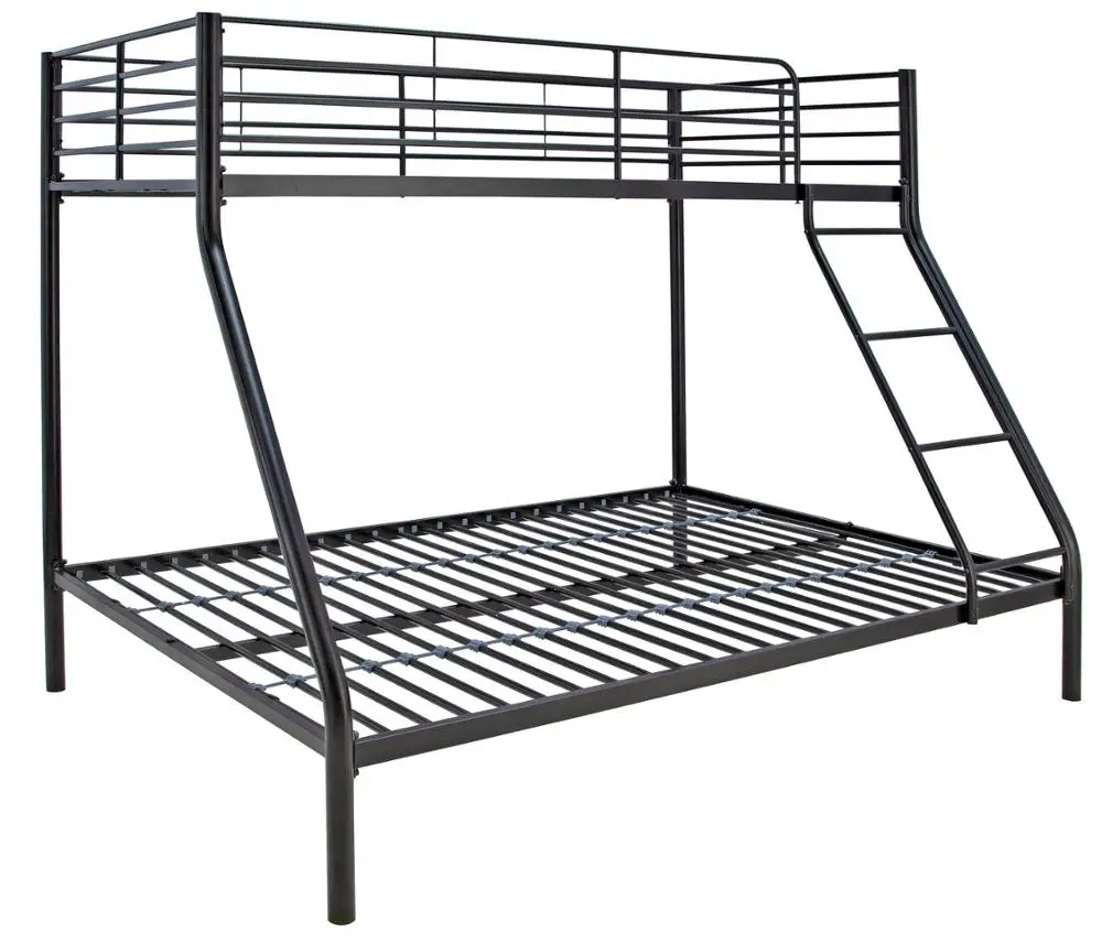 Wholesale High Quality Modern loft triple metal bunk bed adults Kids bedroom furniture for Dormitory School Hotel Home