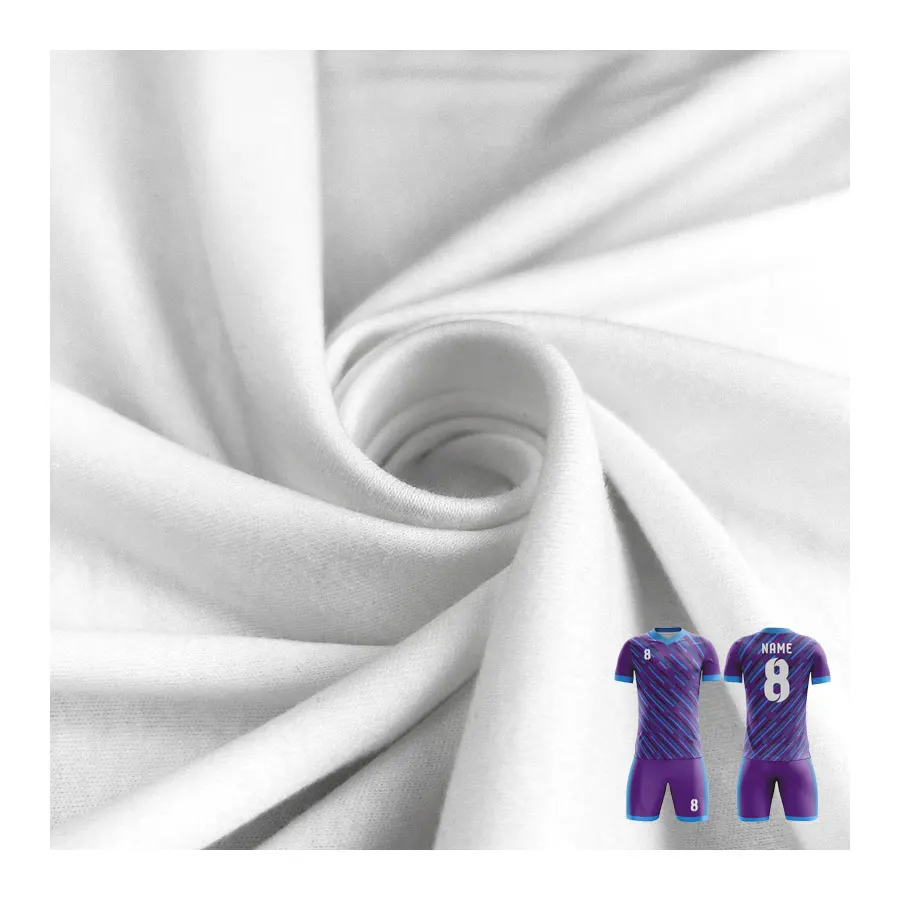 High Quality Fabric Wholesale Mesh Design 100% Polyester Sportswear Interlock Fabric For Heat Transfer Machine