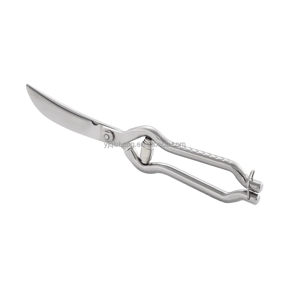 3Cr13 Material Kitchen Shears Steel Knife Stand Magnetic Chicken Scissor With Nut Cracker