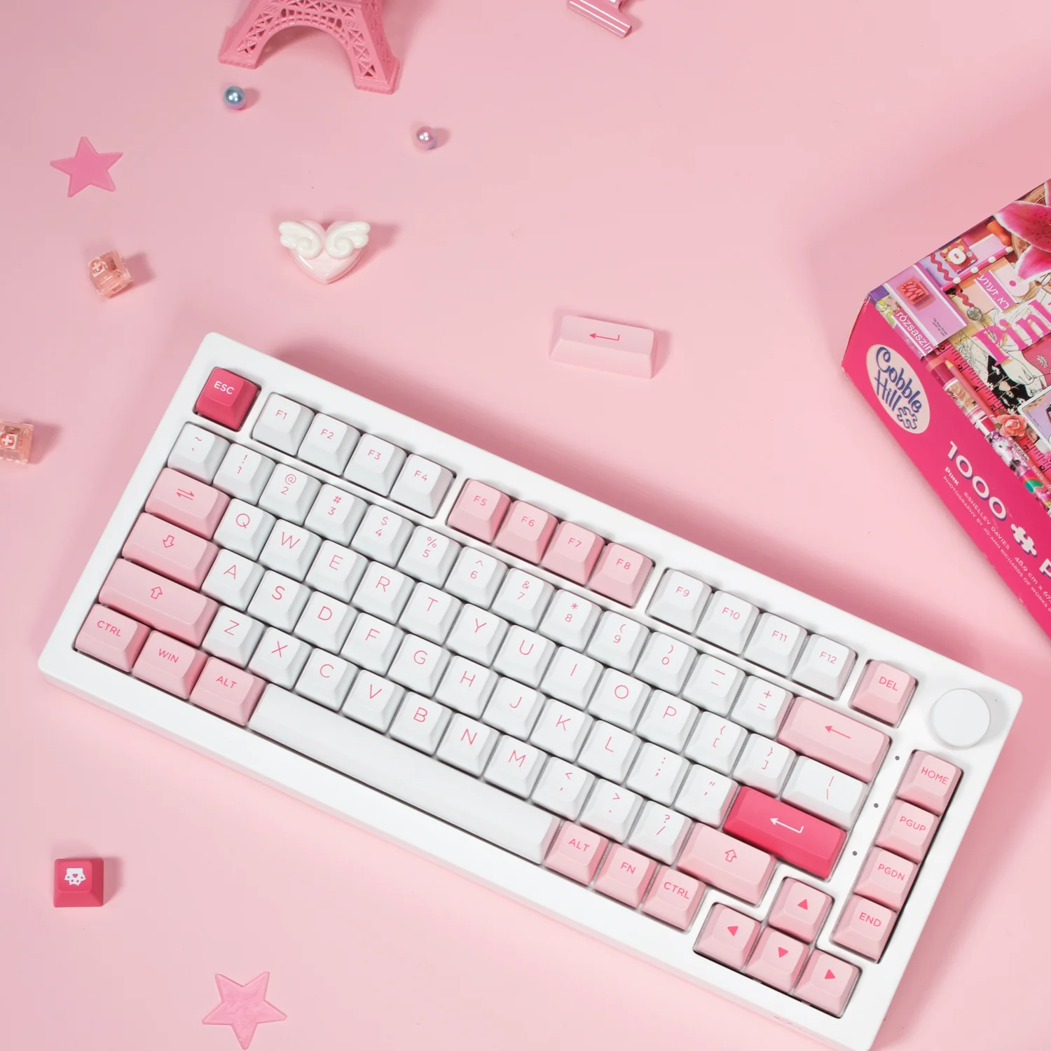 AKKO 5075B PLUS mechanical gaming keyboards DIY RGB backlit 75% layout Wireless Macro Keyboard