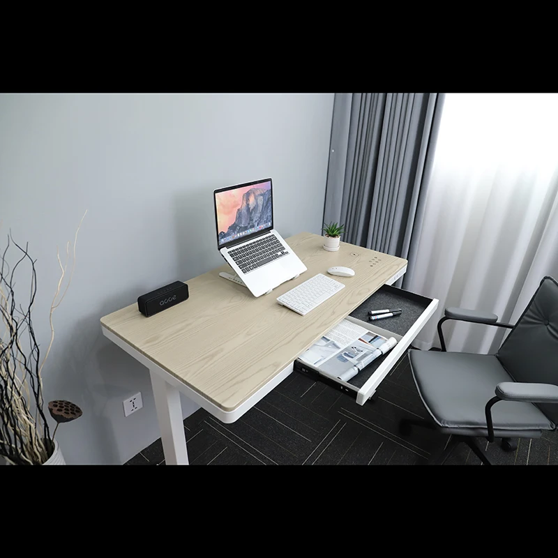 E4(AT)-W Электрический регулируемый по высоте настольный стол двухмоторный стоячий Настольный каркас эргономичный деревянный подставка для домашней мебели