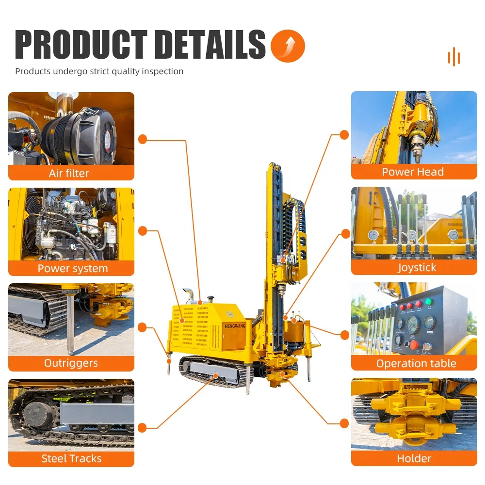 Crawler jet grouting machine Slope support Deep foundation pit support drill rig