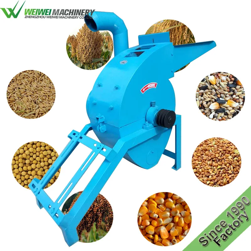 Weiwei feed hammer mill corn rice husk grinder soybean crusher animals powder food grinder machines