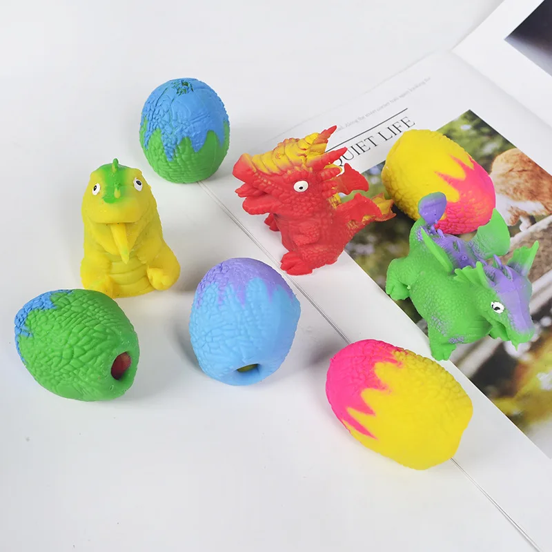 Rich Toys OEM Mainan Transform Dinosaur Novelty Kids Stretchy Decompression toys