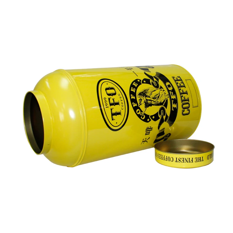 Custom Luxury Big Round Tea Rice Coffee Metal Packaging Canister Box Tin Can Promotion Large Capacity Round Decoration Tin Boxes
