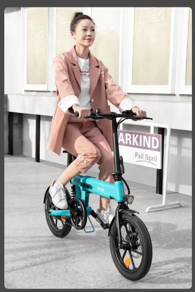 
New CE Xiaomi HIMO Z16 16 Inch Folding Mini 36V350W 10Ah Lithium 25KM/h Long Mileage LCD Pedal Assist Electric Bicycle Bike 