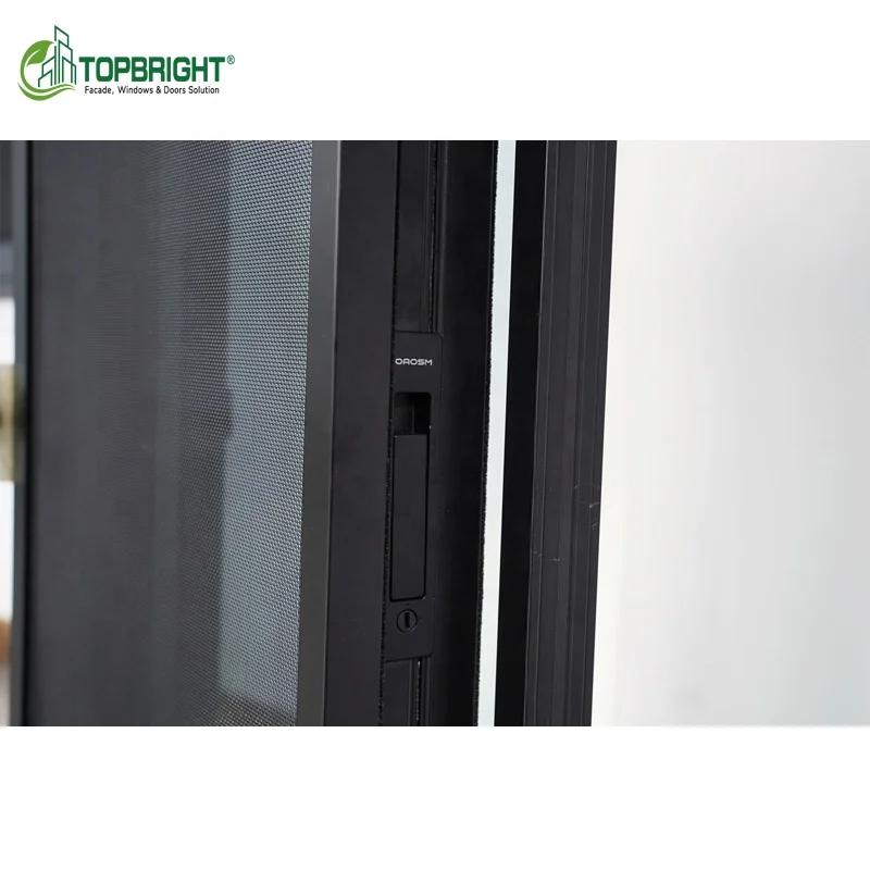 Topbright horizontal narrow serie glass window hurricane impact sliding aluminum windows designs
