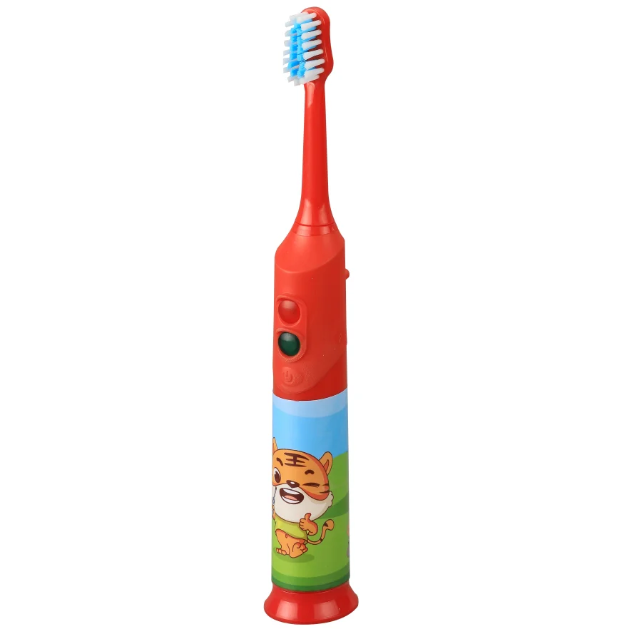 IPX7 waterproof BRC BSCI Approved flashing rotating kids electric toothbrush