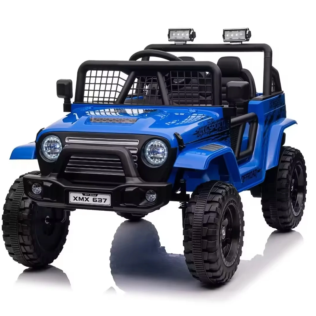 2024 New Design Electric Ride-On Cars for Kids 2-Seater with 12V Remote Control for Ages 3-8 Years Small 4-Wheel Kids Cars
