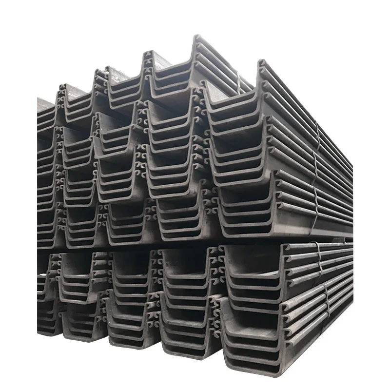 EN 10025 Grade Fe 430A Fe 510A Professional Supplier Cold Rolled Hot Rolled 400*100 400*125 Steel Sheet Pile