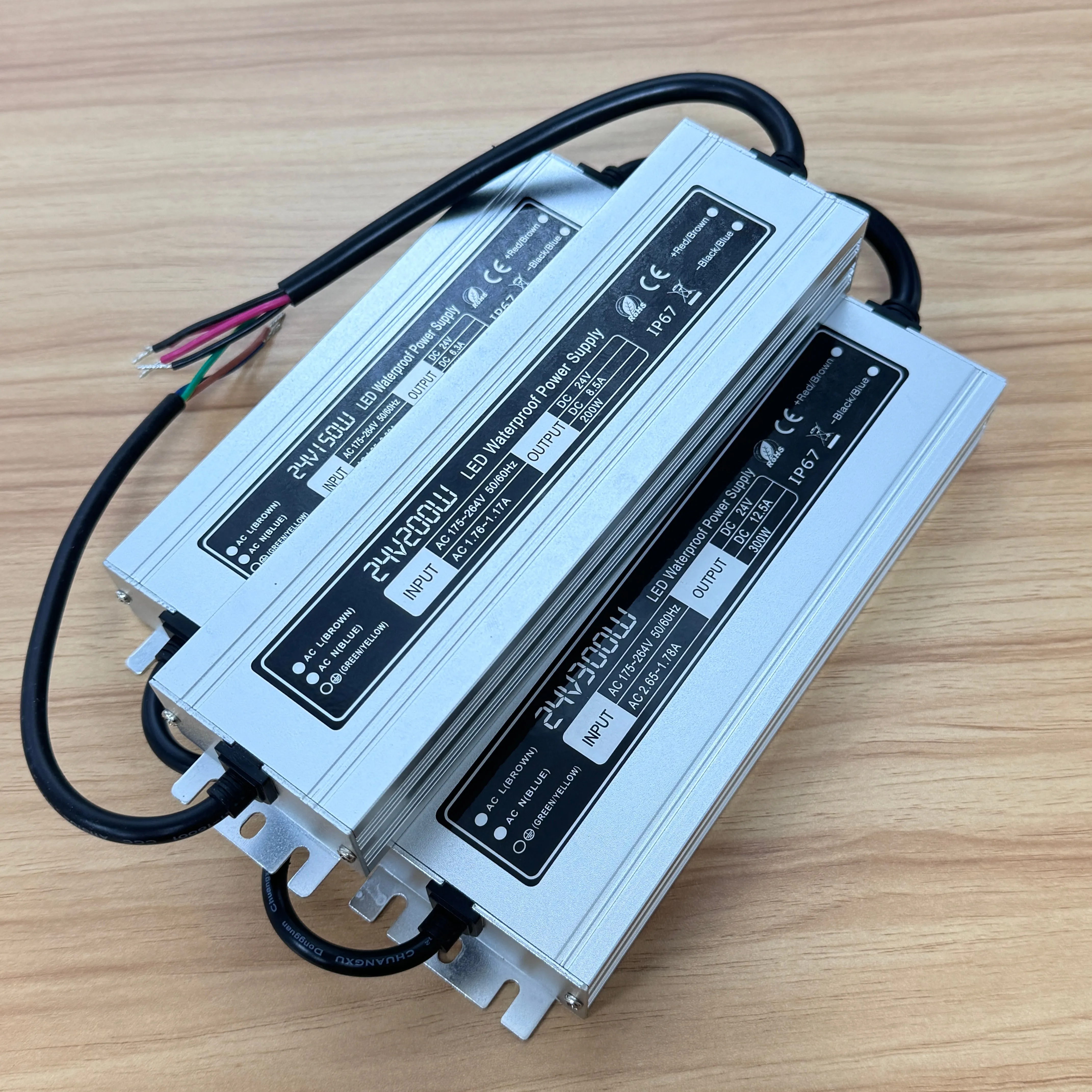 Высококачественный светодиодный импульсный источник питания 220 В AC-DC трансформатор IP67 наружный водонепроницаемый 24 150 Вт для световой коробки