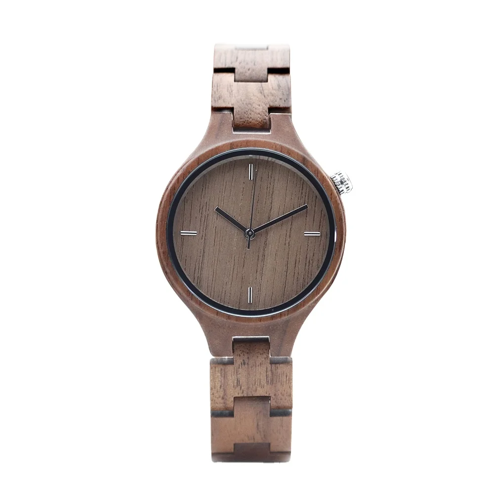 Wholesale Factory Direct Premium Quality Wooden Watches Trendy Fashion Simple Ladies Watch