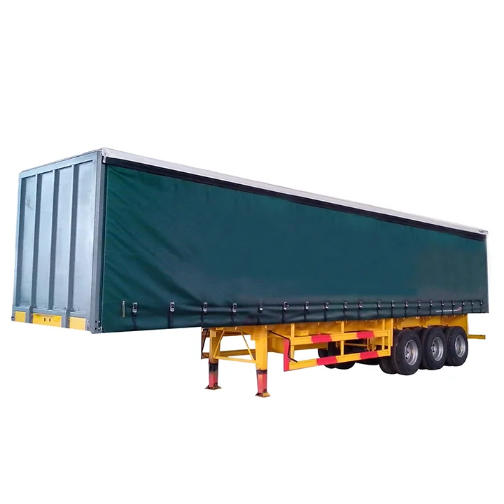 factory manufacture quality assurance waterproof material 3 axles dry side curtain cargo trailer