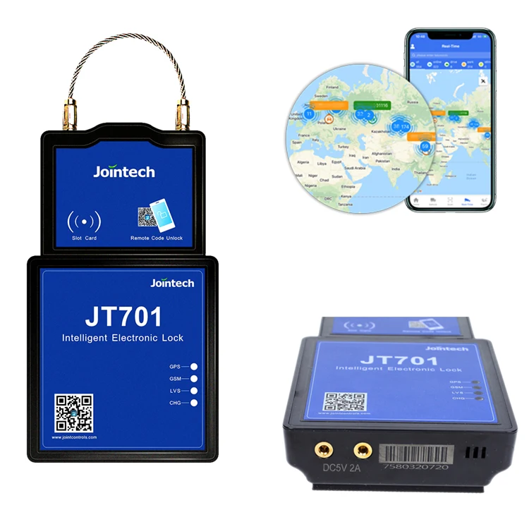 Jointech Jt709A Gps E-Seal Track Container Auto Tracker Lock Gps Device Seal Gps Padlock Cargo Transportation Monitoring