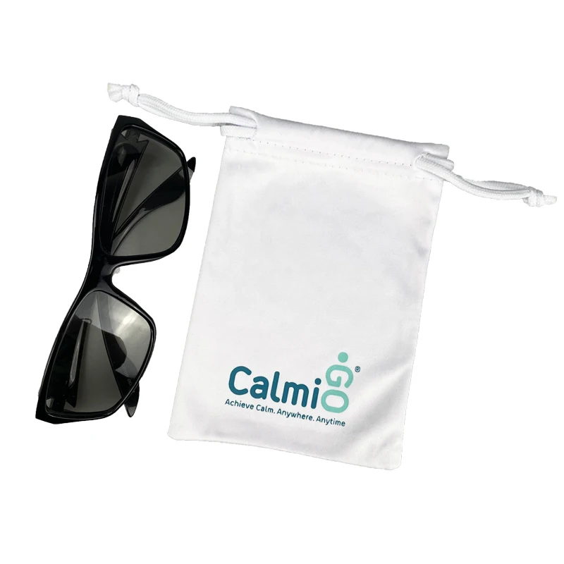 Wholesale Custom Logo Printing Spectacle Pouch Microfiber Drawstring Bracelet Jewelry Bag Microfiber Eyeglasses Glasses Bag