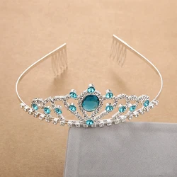 Sophia Princess Crown Crystal child Headband tiara with comb