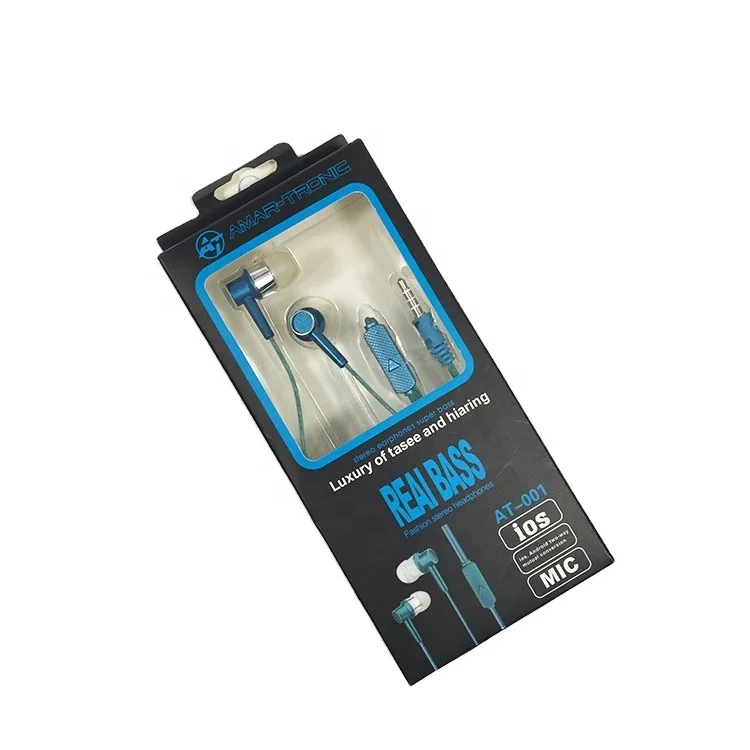 Guangzhou Factory Free Sample Paper Gift Box Earphone Packaging Box With Logo Plastic Clear Window