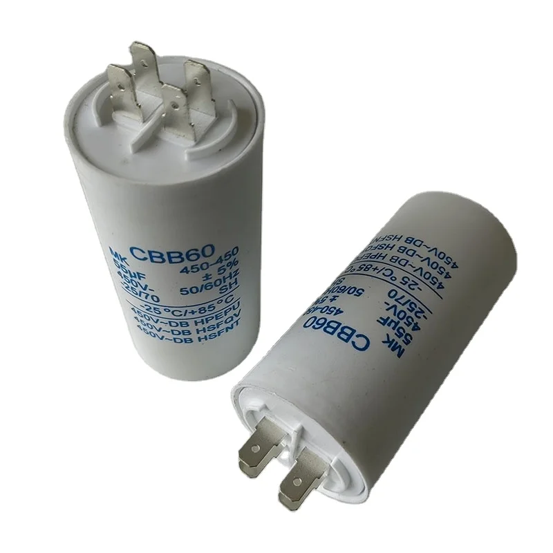 Пусковой конденсатор CBB60 глубокий скважинный насос Штекерный 20/30/40uf450v водяной Рабочий
