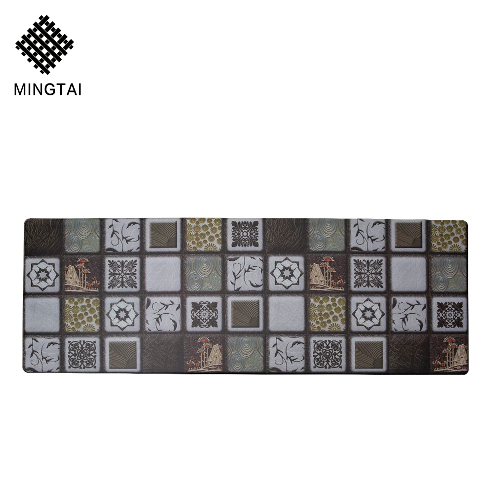 Wholesale Microfiber Printed Carpet Anti Fatigue Kitchen Mat Dropshipping Modern Long Non Slip Indoor Floor Drying PVC Christmas