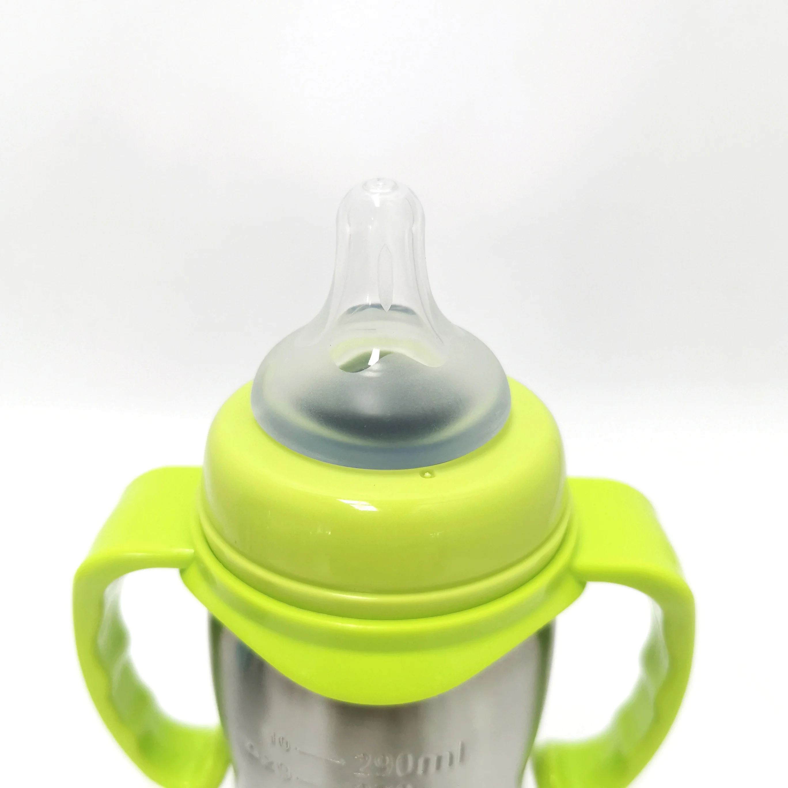 high quality baby water bottle popular in India 18/8 stainless steel baby feeding bottle with Nipple