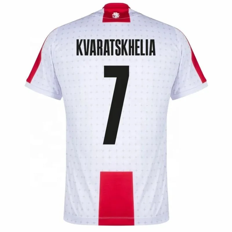 KIDS GEORGIA Soccer Jersey KVARATSKHELIA 2024 Euro Cup georgian National Team Georgien Football Shirts Kit CHAKVETADZE KVILITAIA