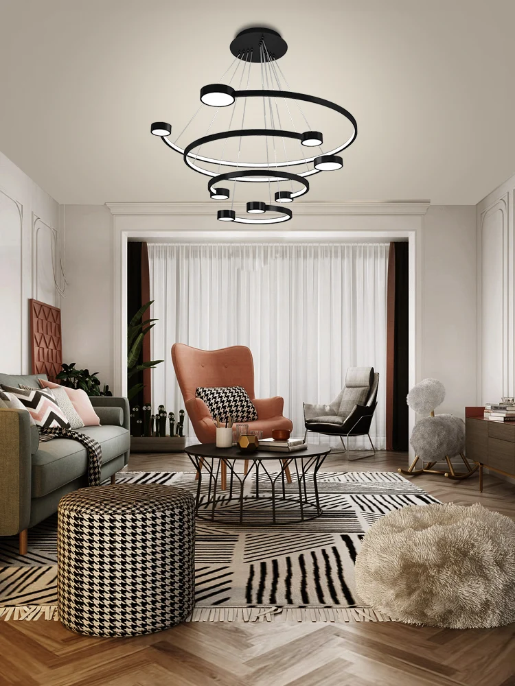 Luxury interior hanging ceiling suspended lamp new lighting modern led chandelier pendant light